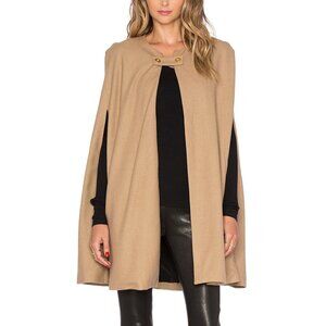 WAYF Wool Cotton Half Cape Tan XS